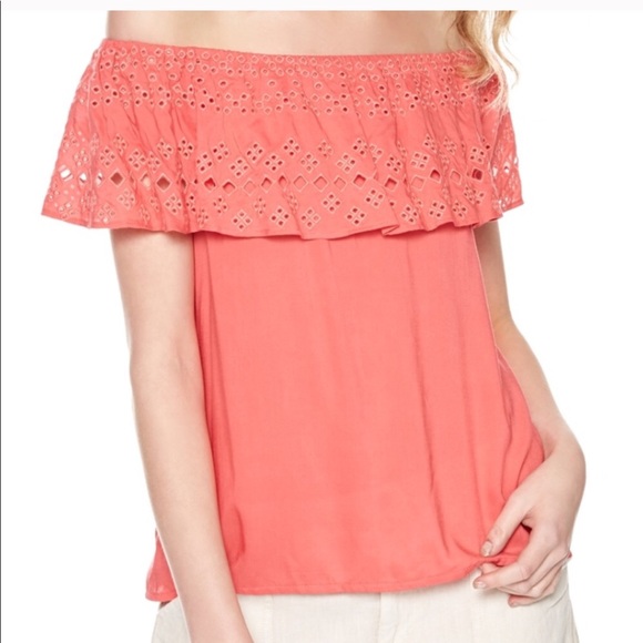 Sanctuary NWT Off The Shoulder Yellow Top - Picture 7 of 8